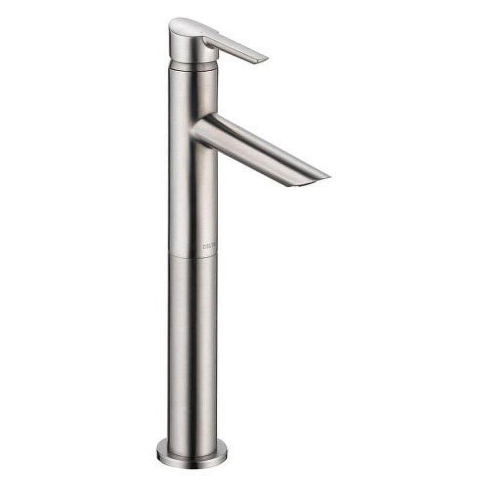Delta Compel Single Handle Vessel Bathroom Faucet, Stainless