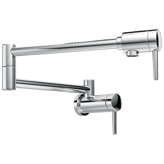 Delta Contemporary Wall-Mount Pot Filler in Chrome 1165LF Faucet