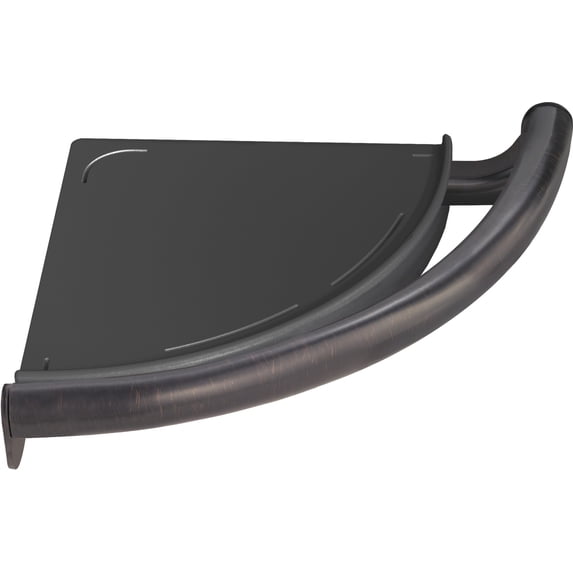 Delta Corner 9.13"W x 10.26"D Wall Shelf With Assist Bar, Venetian Bronze