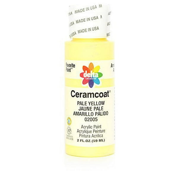 Delta Creative Ceramcoat Acrylic Paint in Assorted Colors (2 oz), 2005, Pale Yellow