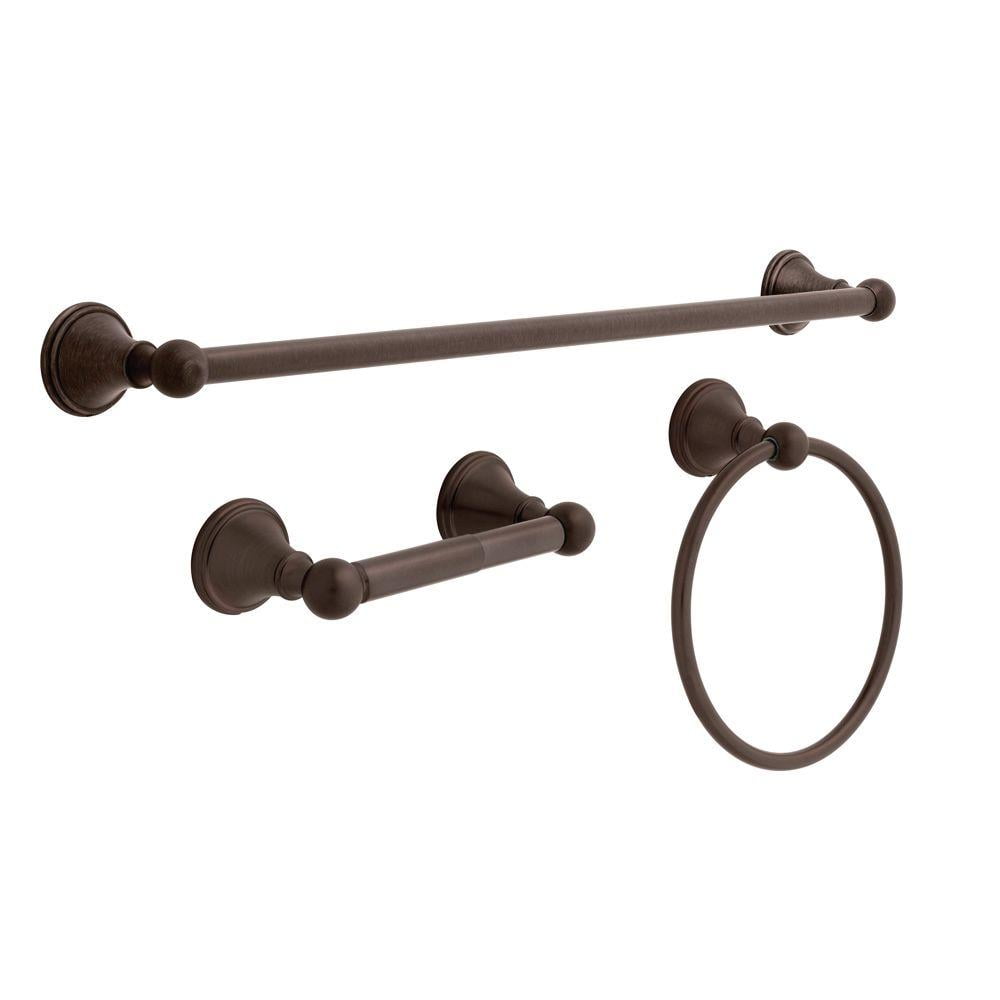 Crestfield Venetian Bronze 24" Bathroom Hardware Set