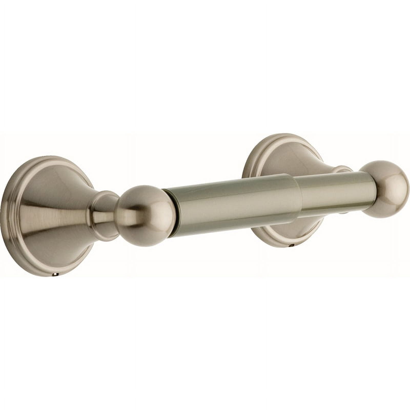 DELTA FAUCET 138035 Crestfield, Bath Hardware Accessory, Toilet Paper Holder, Satin Nickel
