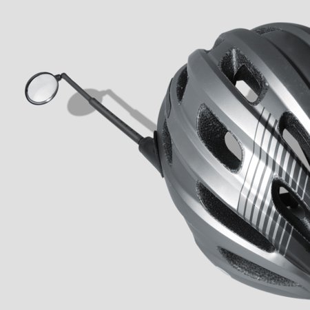 Delta Cycle & Home Bike Helmet Mirror, Fully Adjustable Rear View Bicycle Helmet Mirror for Cycling, Ultra-Clear Glass Safety Mirror