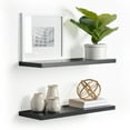 thumbnail image 1 of Delta Cycle Modern 24 in x 24 in Wood Floating Shelf Set 2 Count, 1 of 8