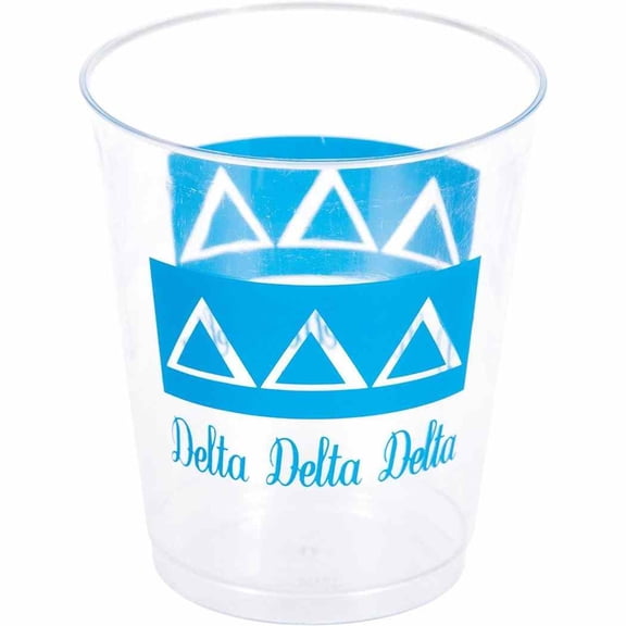 Tri Delt Delta College Sorority Fraternity School Party 10 oz. Plastic Cups