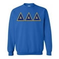 thumbnail image 1 of Delta Delta Delta Lettered Crewneck X-Large Royal Blue, 1 of 1
