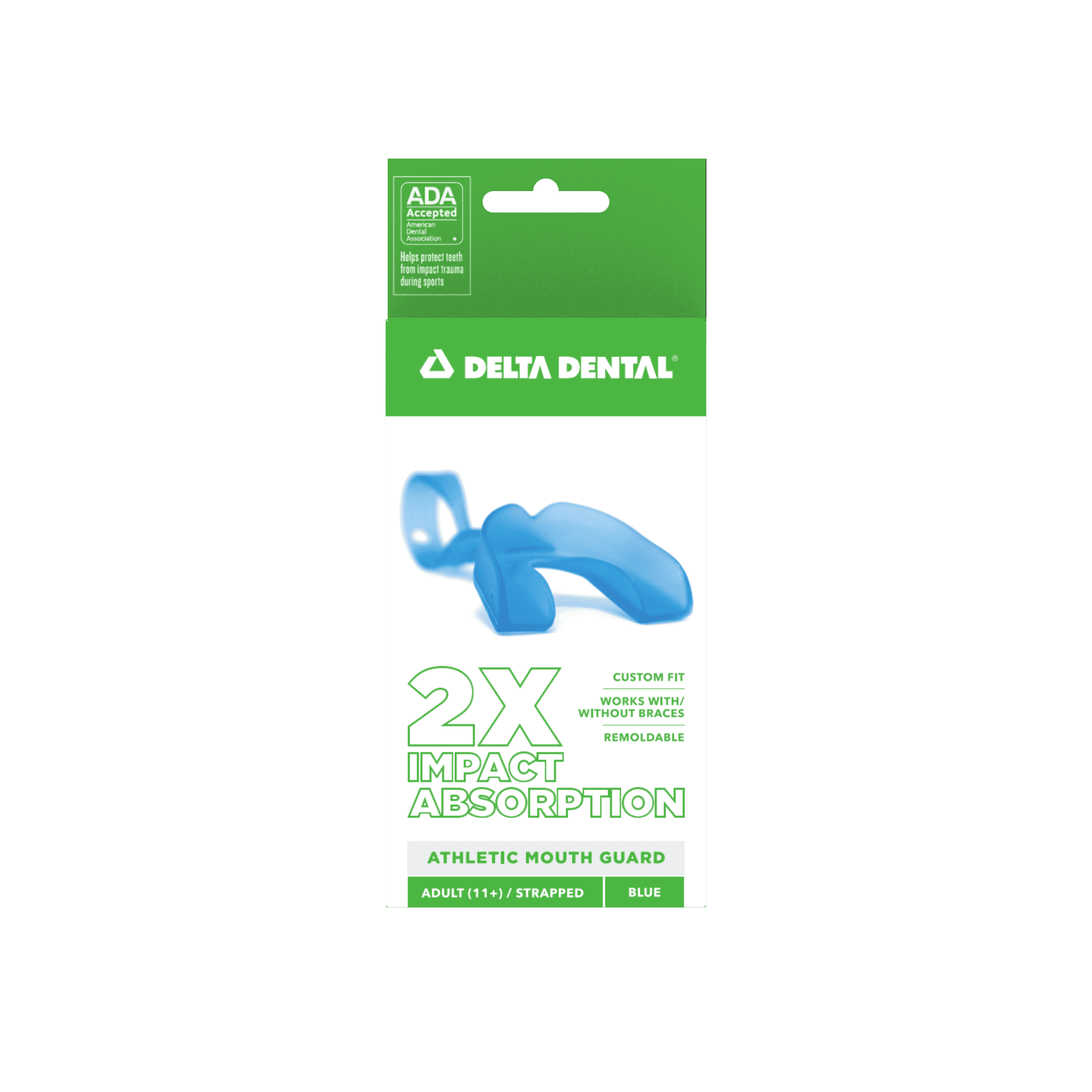 Delta Dental Adult Blue Strapped Mouth Guard