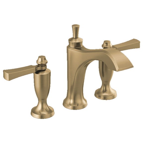 Delta Dorval PEX Champagne Bronze Widespread Two Handle Faucet