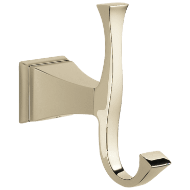 Delta Dryden Double Robe Hook, Polished Nickel