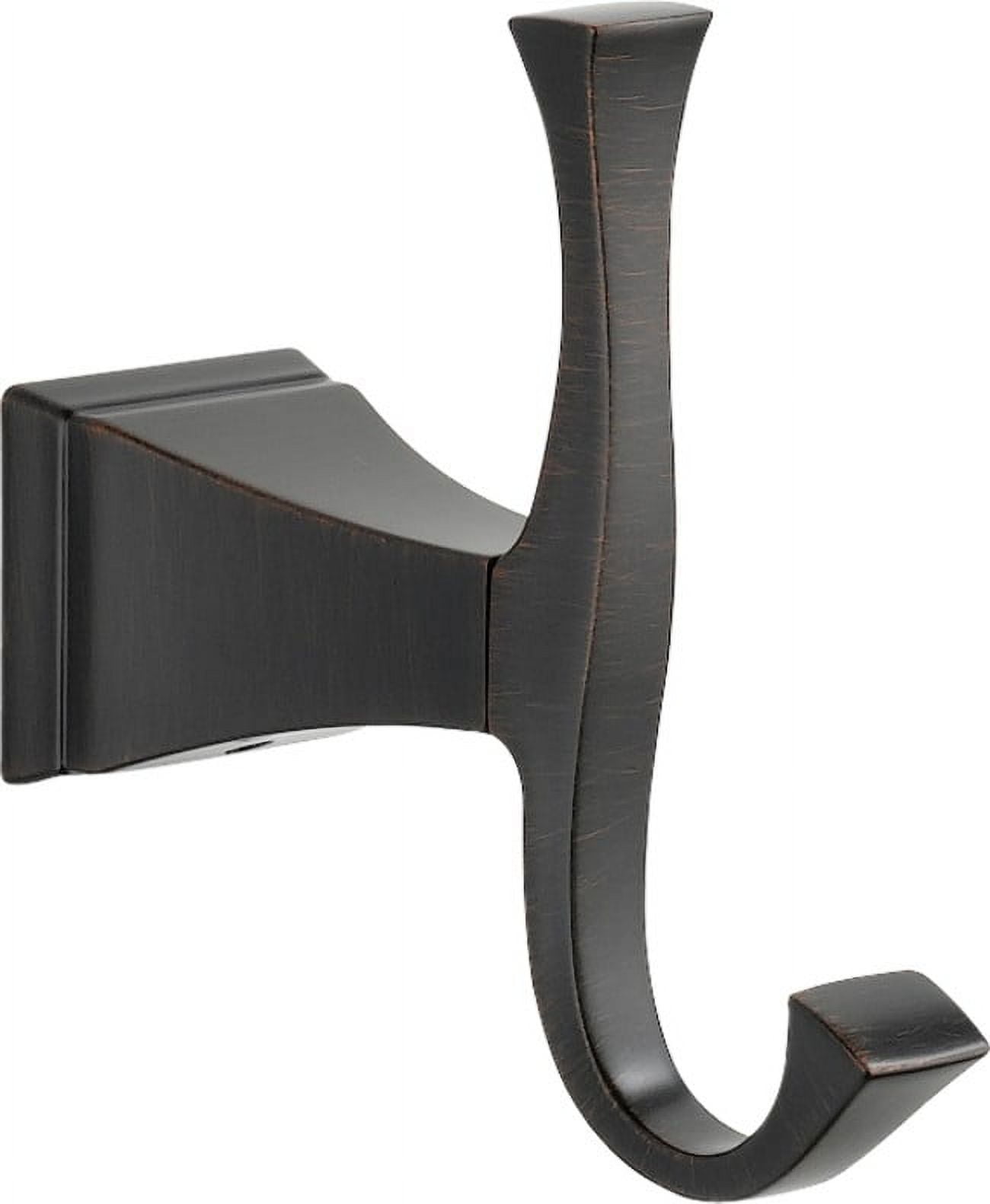 Venetian Bronze Modern Wall Mounted Double Robe Hook
