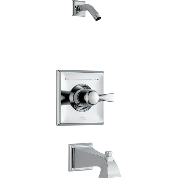Delta Dryden Monitor 14 Series Tub & Shower Trim - Less Head, Chrome
