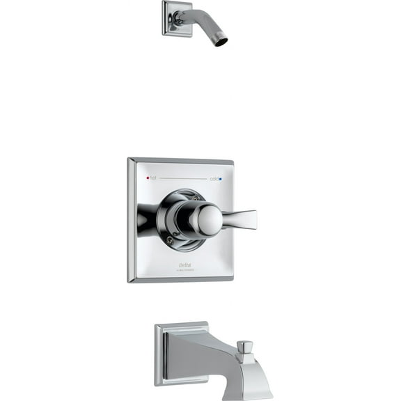 Delta Dryden Monitor 14 Series Tub & Shower Trim - Less Head, Chrome