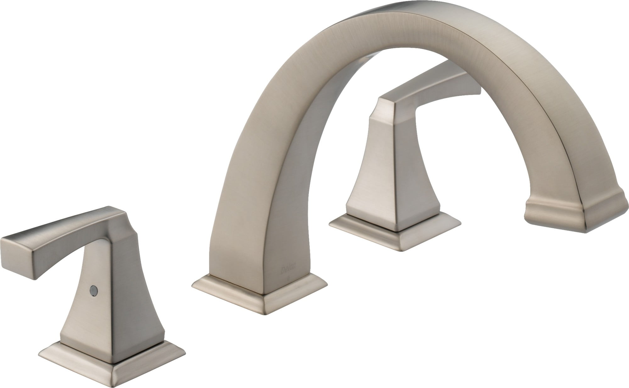 Dryden Brushed Nickel Stainless Steel 2-Handle Deck-Mount Roman Tub Faucet