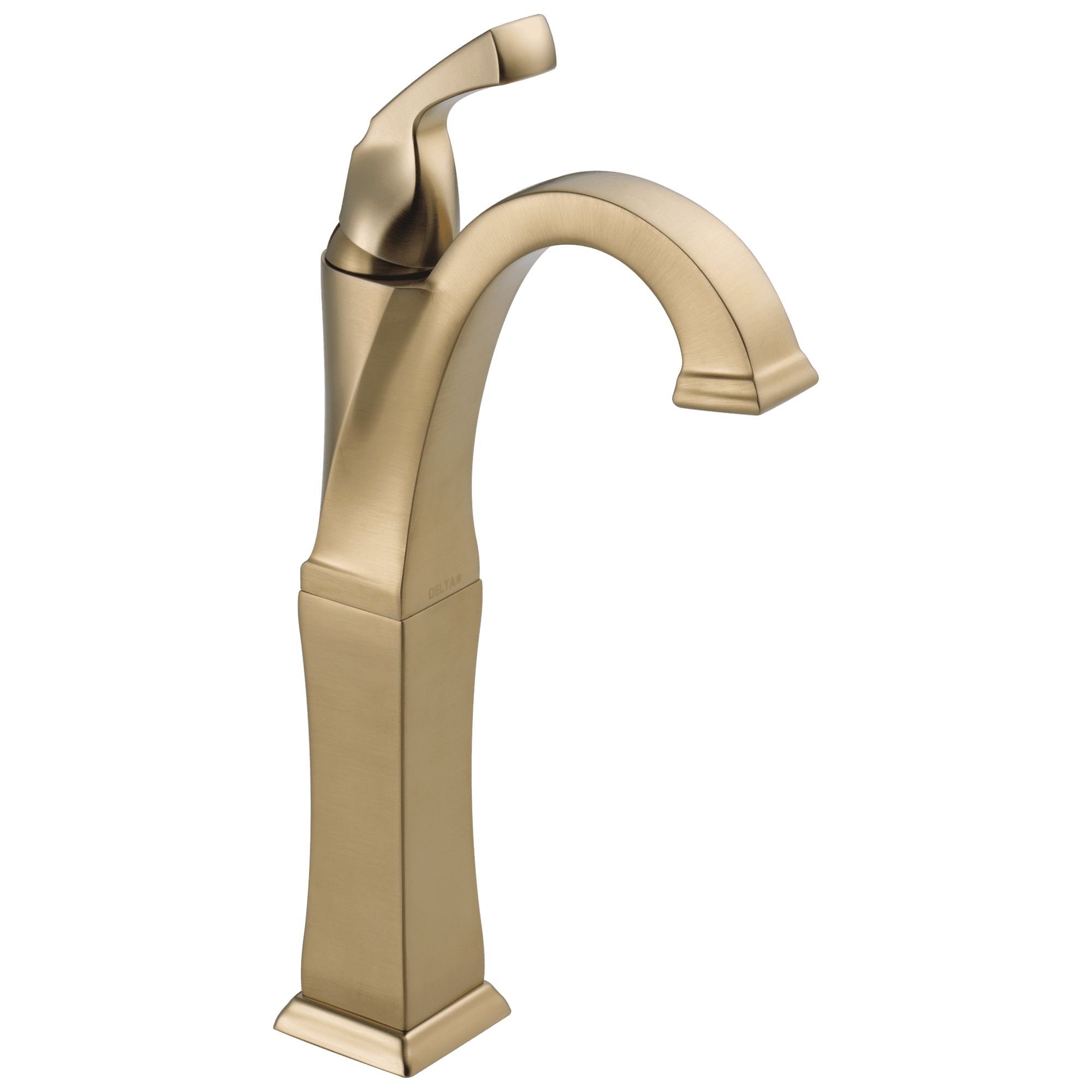 Delta Dryden Single Handle Vessel Bathroom Faucet, Champagne Bronze ...