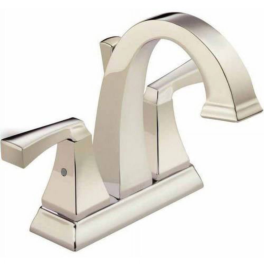 Delta Dryden Two Handle Centerset Bathroom Faucet, Polished Nickel