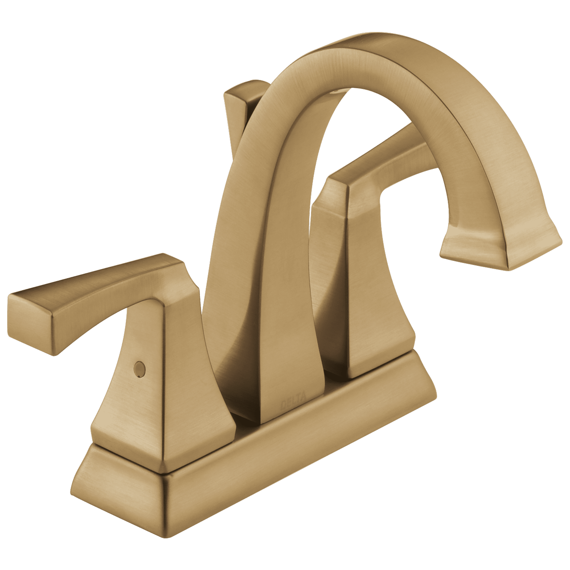 Modern Elegance 4" Centerset Brass Bathroom Faucet in Champagne Bronze