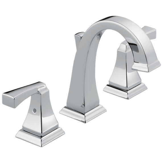 Delta Dryden Two Handle Widespread Bathroom Faucet in Chrome 3551LF