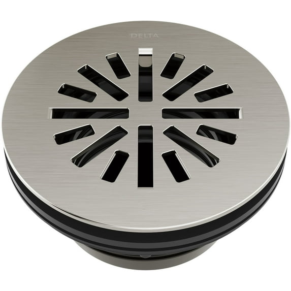 Delta Dt051411 4" Prefab Round Shower Drain - Brilliance Stainless