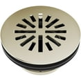 thumbnail image 1 of Delta Dt051411 4" Prefab Round Shower Drain - Nickel, 1 of 6