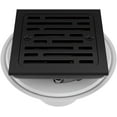 thumbnail image 1 of Delta Dt062412 4" Tile-In Square Shower Drain - Black, 1 of 7