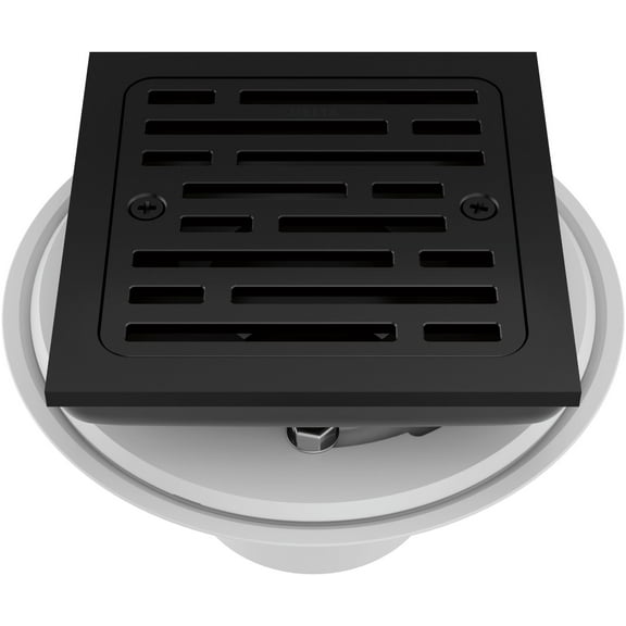 Delta Dt062412 4" Tile-In Square Shower Drain - Black