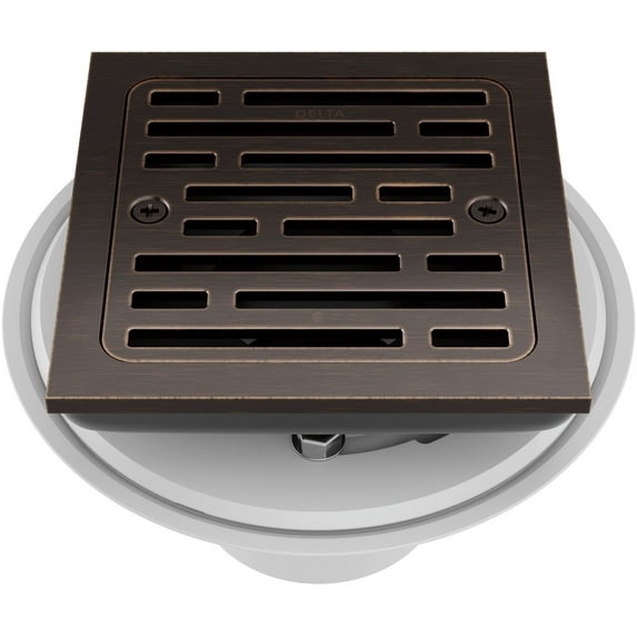 Delta Dt062412 4" Tile-In Square Shower Drain - Bronze