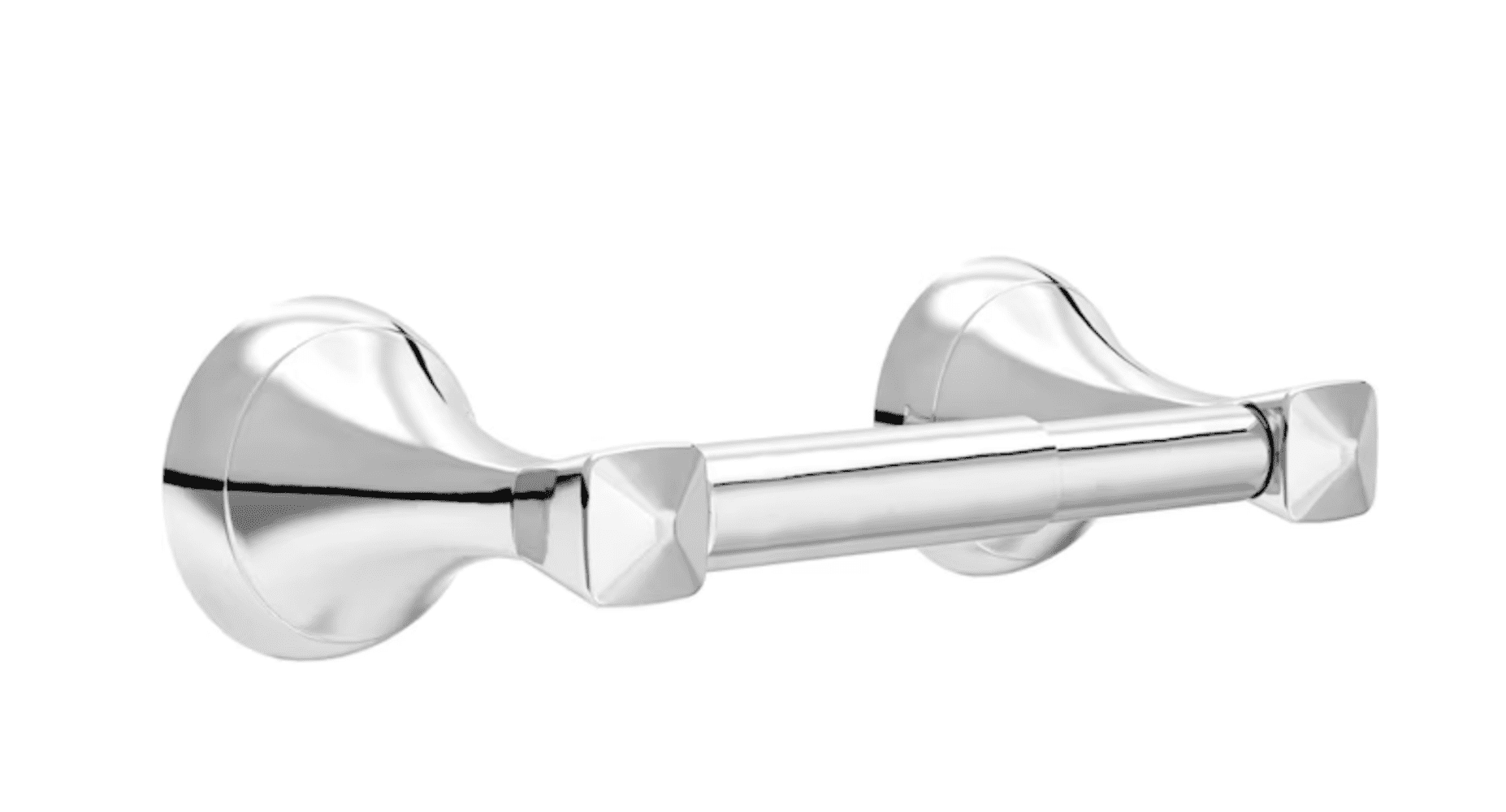 Esato Polished Chrome Wall Mounted Spring-Loaded Toilet Paper Holder