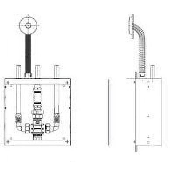 Delta ELAVT0008ARI Commercial Electronic Thermostatic Rough-In Valve