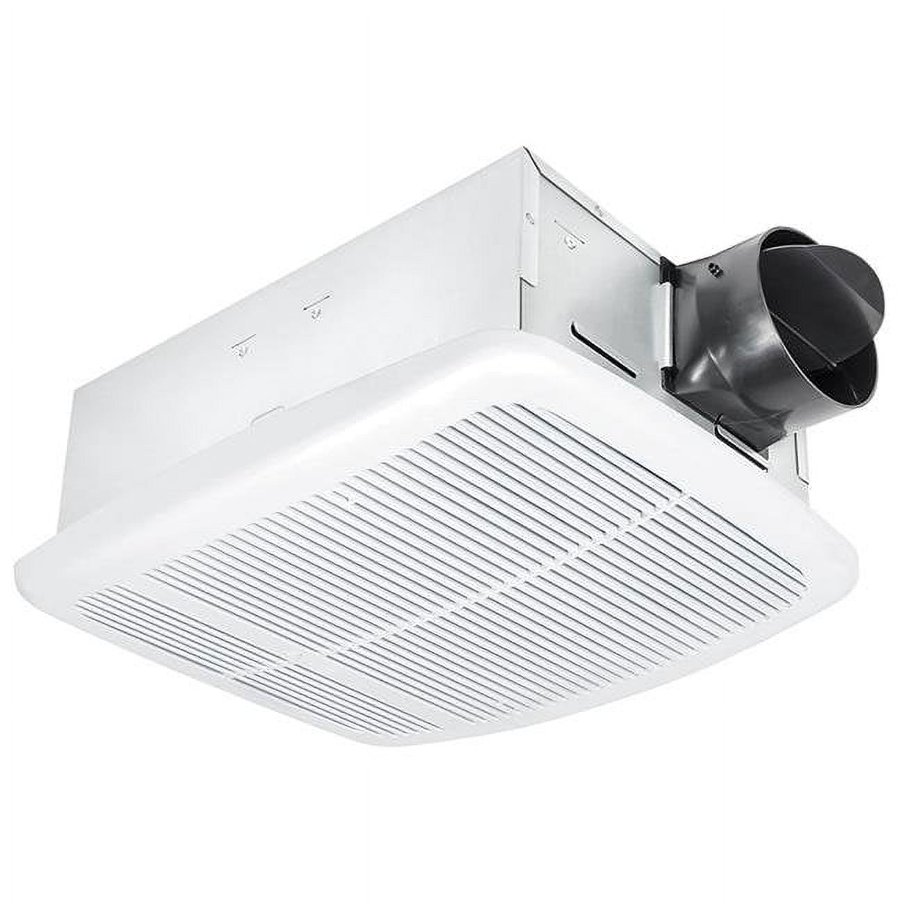 Delta Electronics 80 CFM Ceiling Single Speed Bathroom Exhaust Fan with Heater, Off White ...