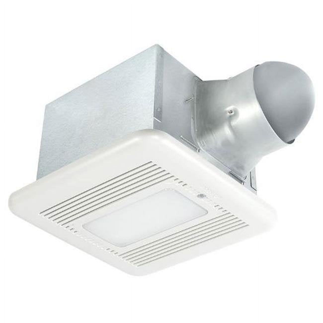 Off-White Steel Ceiling Mount Exhaust Fan with LED Light