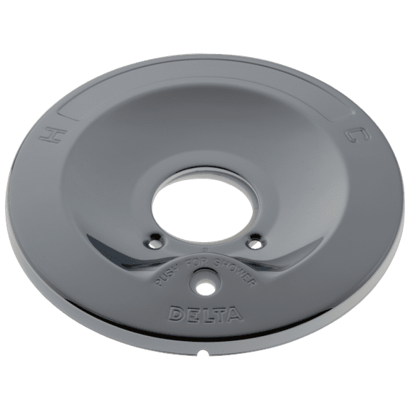 Delta Escutcheon with Push-Button Diverter for 600 Series Faucets in Chrome RP6046