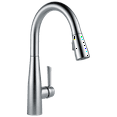thumbnail image 1 of Delta 9113-AR-DST Essa Single Handle Pull-Down Kitchen Faucet in Arctic Stainless, 1 of 11