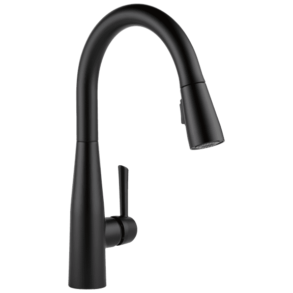 Delta 9113-BL-DST Essa Single Handle Pull-Down Kitchen Faucet in Matte Black