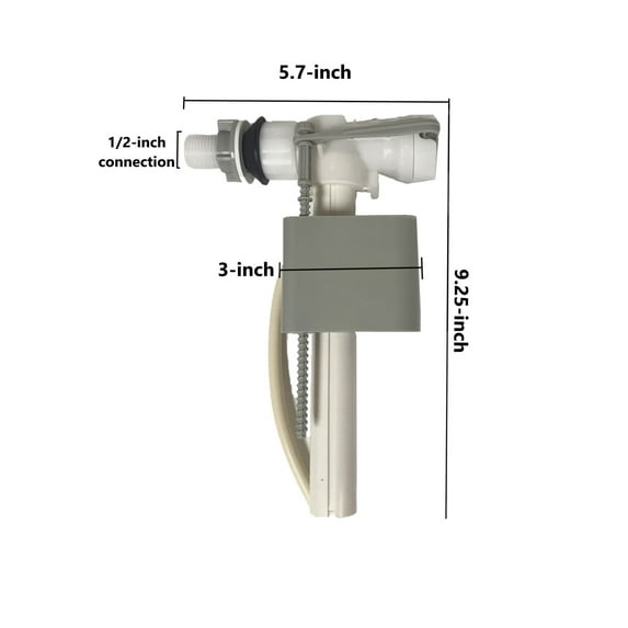 Delta European Side Mount Toilet Fill Valve by NuFlush
