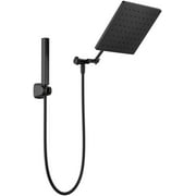 Delta Faucet 10 inch Raincan Shower Head & Hand Held Combo with Adjustable Extension Arm, Black