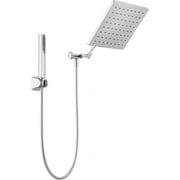 Delta Faucet 10 inch Raincan Shower Head & Hand Held Combo with Adjustable Extension Arm, Silver
