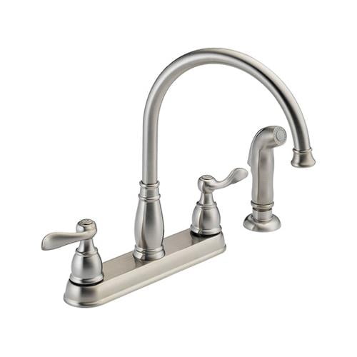 Delta Faucet 21996LF-SS Windemere Stainless Steel 2-Handle Kitchen Faucet