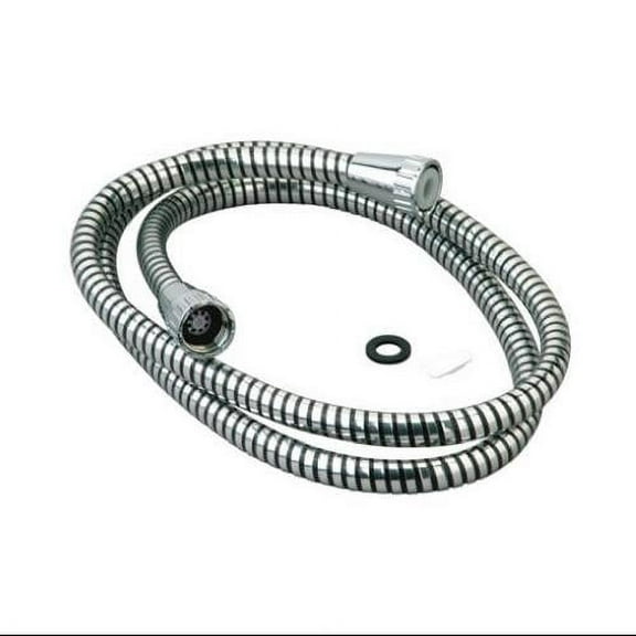 Delta Faucet 346783 59 in. Master Plumber, Plastic Shower Hose - Chrome with Black Trim
