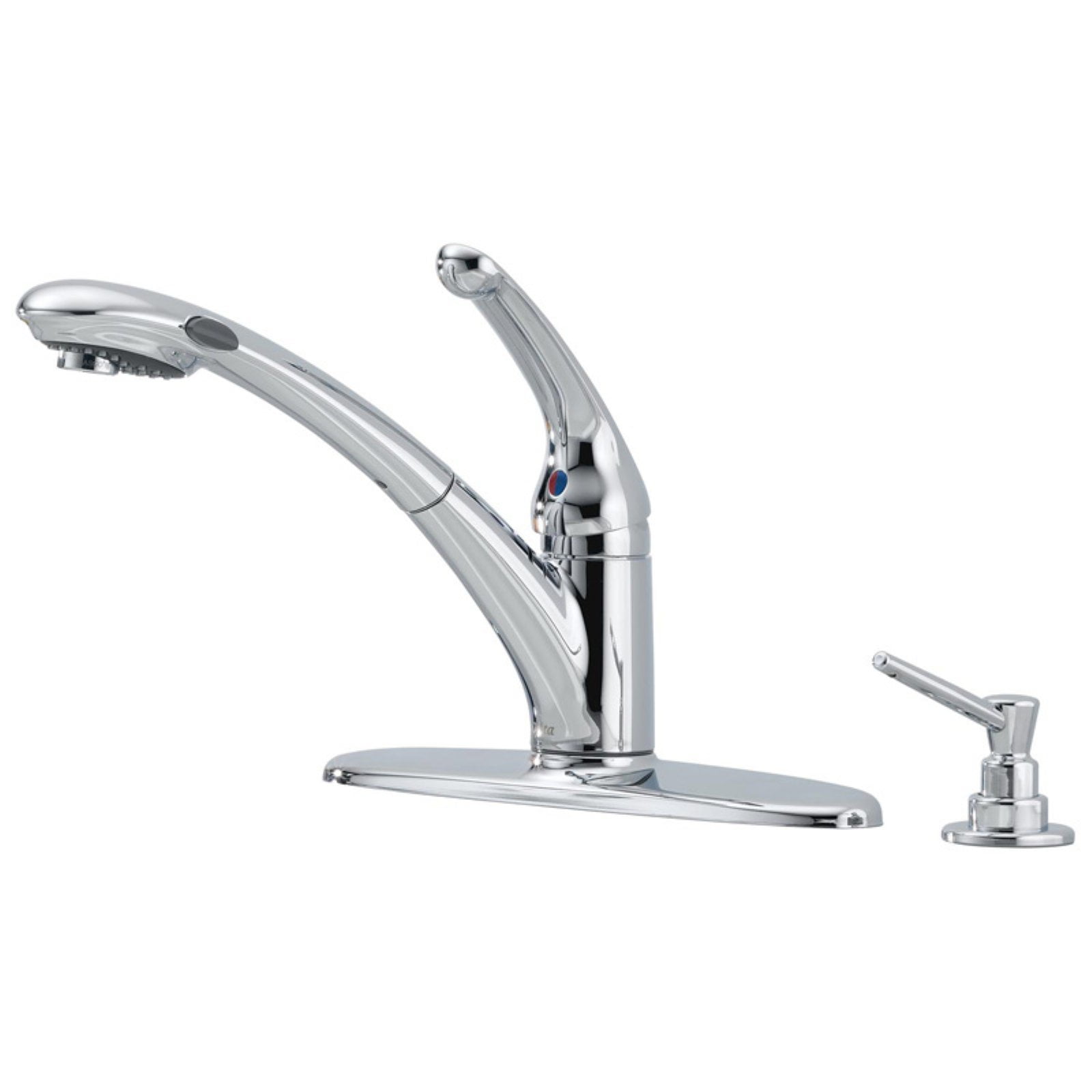 Delta Faucet 470PROMODST Single Handle Pull Out Kitchen Faucet with