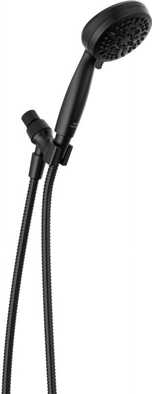 Matte Black Adjustable Handheld Multi-Head Shower System