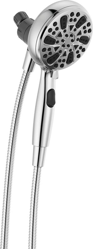 Chrome Multi-Head Handheld Shower with Magnetic Docking