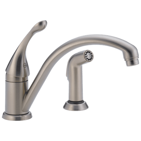 Delta Collins Single-Handle Kitchen Faucet with Spray - 441-SS-DST - Stainless