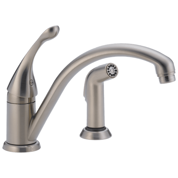 Delta Collins Single-Handle Kitchen Faucet with Spray - 441-SS-DST - Stainless