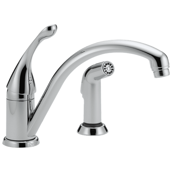 Delta Single-Handle Kitchen Faucet w/ Sprayer - 441-DST - Chrome