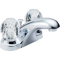 Delta Faucet Delta Foundations 2-Handle 4 In. Centerset Chrome Bathroom Faucet with Pop-Up - Pack of 2