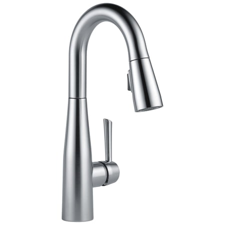 Delta Essa Single Handle Pull-Down Bar/Prep Kitchen Faucet in Arctic Stainless 9913-AR-DST