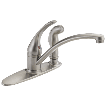 Delta Faucet Foundations® Single Handle Kitchen Faucet with Integral Spray