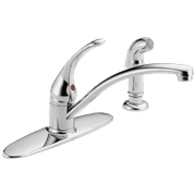 Delta Foundations Single-Handle Kitchen Faucet with Spray - B4410LF - Chrome