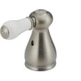 thumbnail image 1 of Delta Faucet H277SS Leland, Two Porcelain Lever Handle Kit, Stainless, 1 of 2