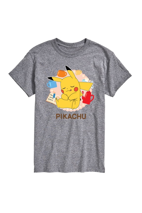 Pokémon - Sleeping Pikachu - Men's Short Sleeve Graphic T- Shirt